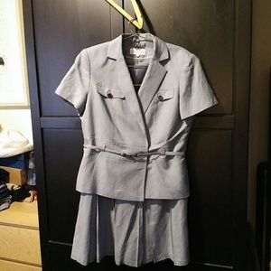 Calvin Klein skirt suit. Purple. Size 14